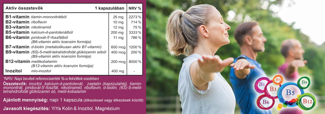 YiYa complex de vitamine B 60 capsule
