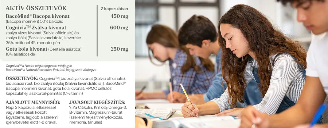 Extract de Bacopa și Salvie, 60 capsule