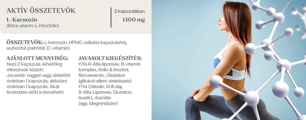 YiYa L-Carnosină, 60 capsule