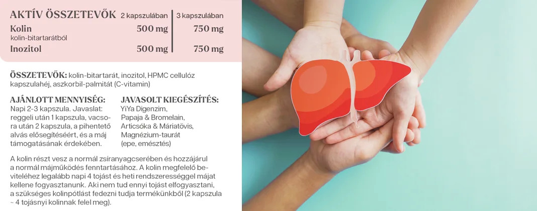 YiYa Colină & Inozitol, 75 capsule