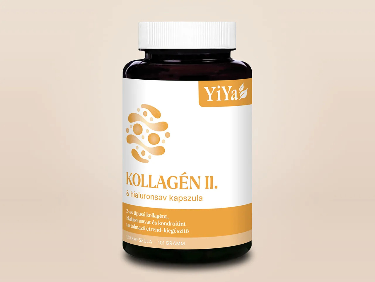 YiYa Colagen Tip 2 + Complex de Acid Hialuronic, 120 capsule