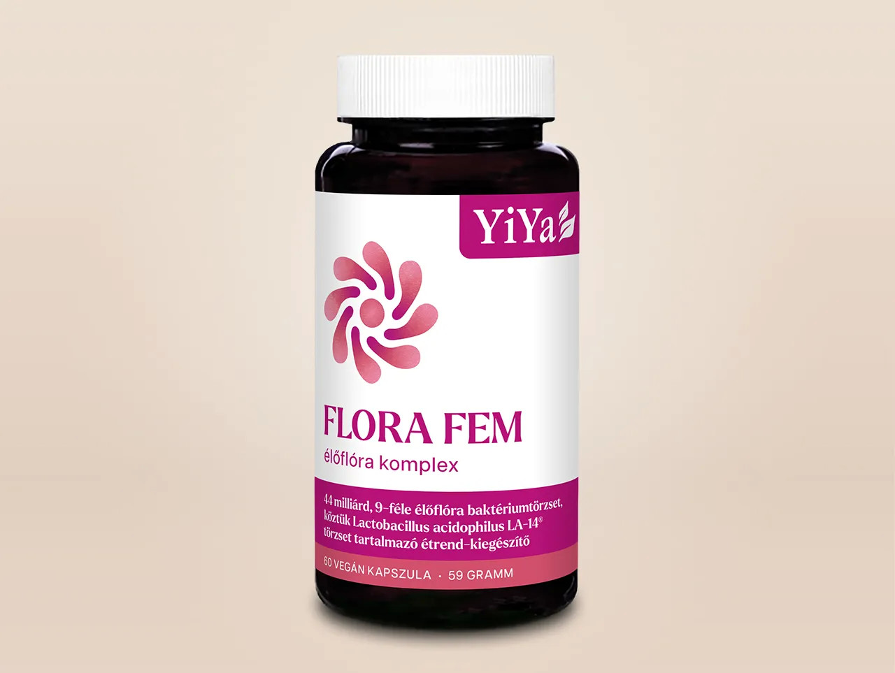 YiYa Flora FEM complex de floră vie, 60 capsule