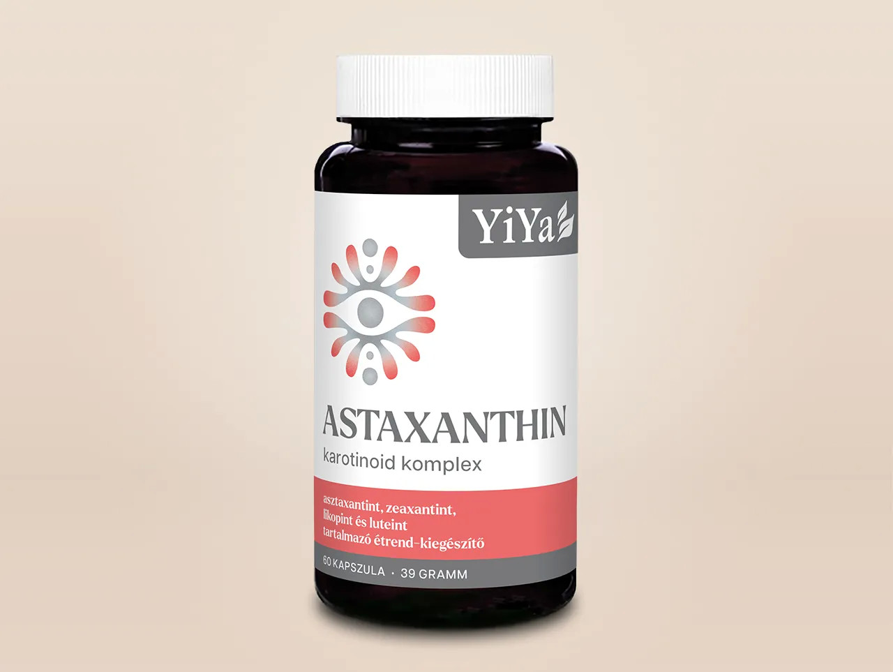 YiYa Astaxanthin, Zeaxanthin, Lutein, Likopin, 60 capsule - Complex de Carotenoide