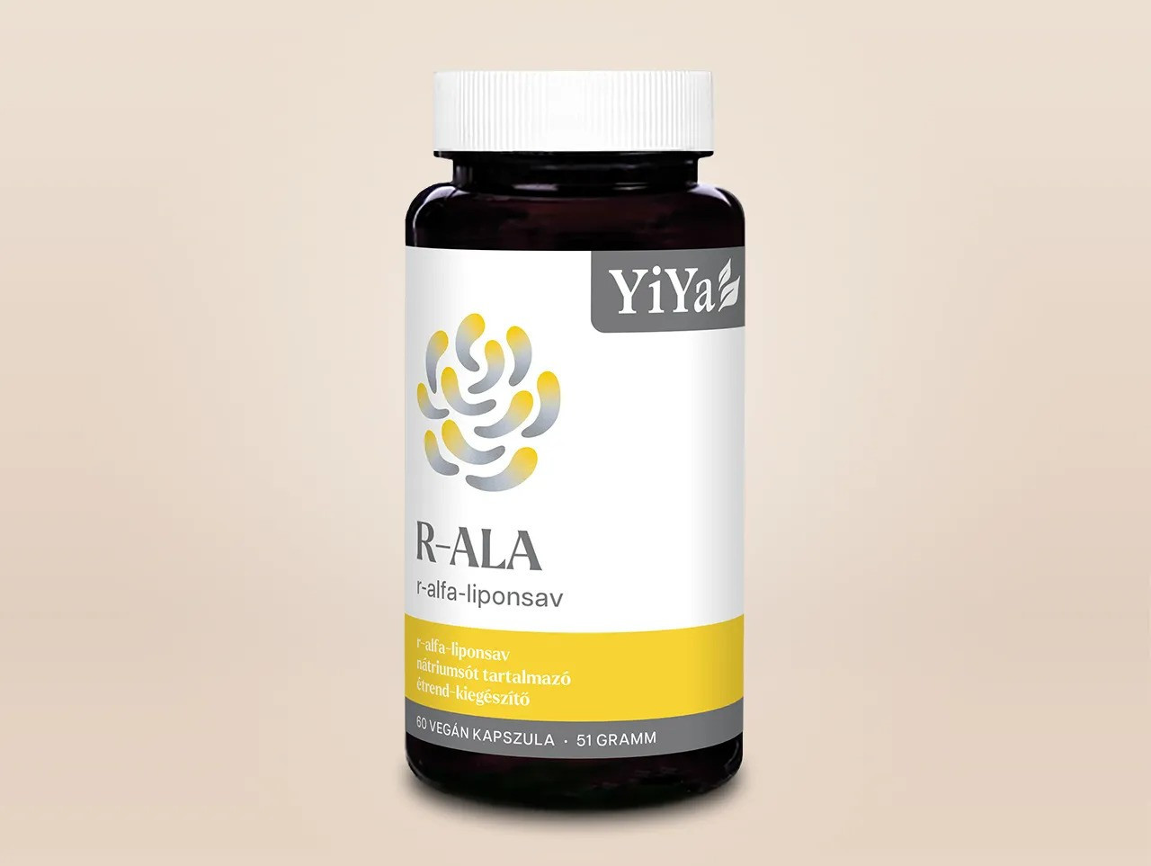 YiYa R-Alfa-Acid Lipoic, 60 capsule – antioxidantul versatil pentru protecția celulară