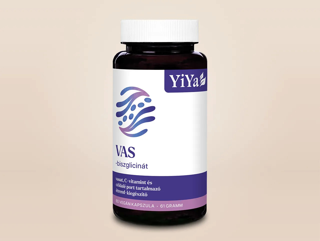 YiYa Bisglicinat de fier, 60 capsule