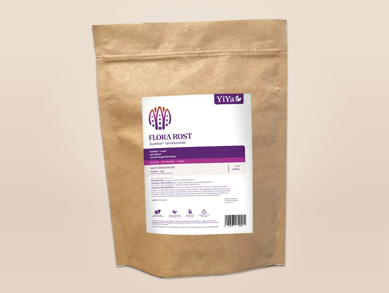 YiYa Sunfiber® Flora fibre 240 gr– Pentru sănătatea intestinelor și flora intestinală benefică!