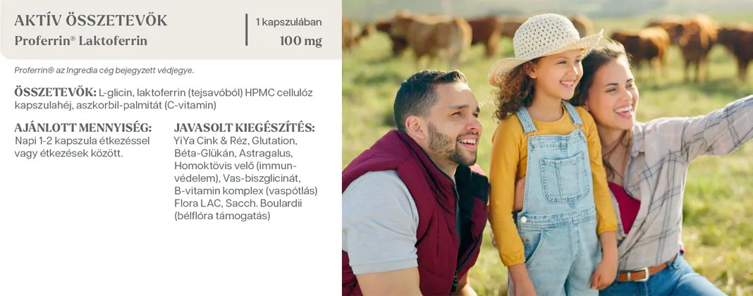 YiYa Lactoferină Proferrin® Capsule (60 buc)