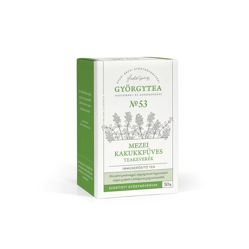 GYORGYTEA No.53 Amestec de ceai de cimbru sălbatic (ceai care stimulează imunitatea), 50g