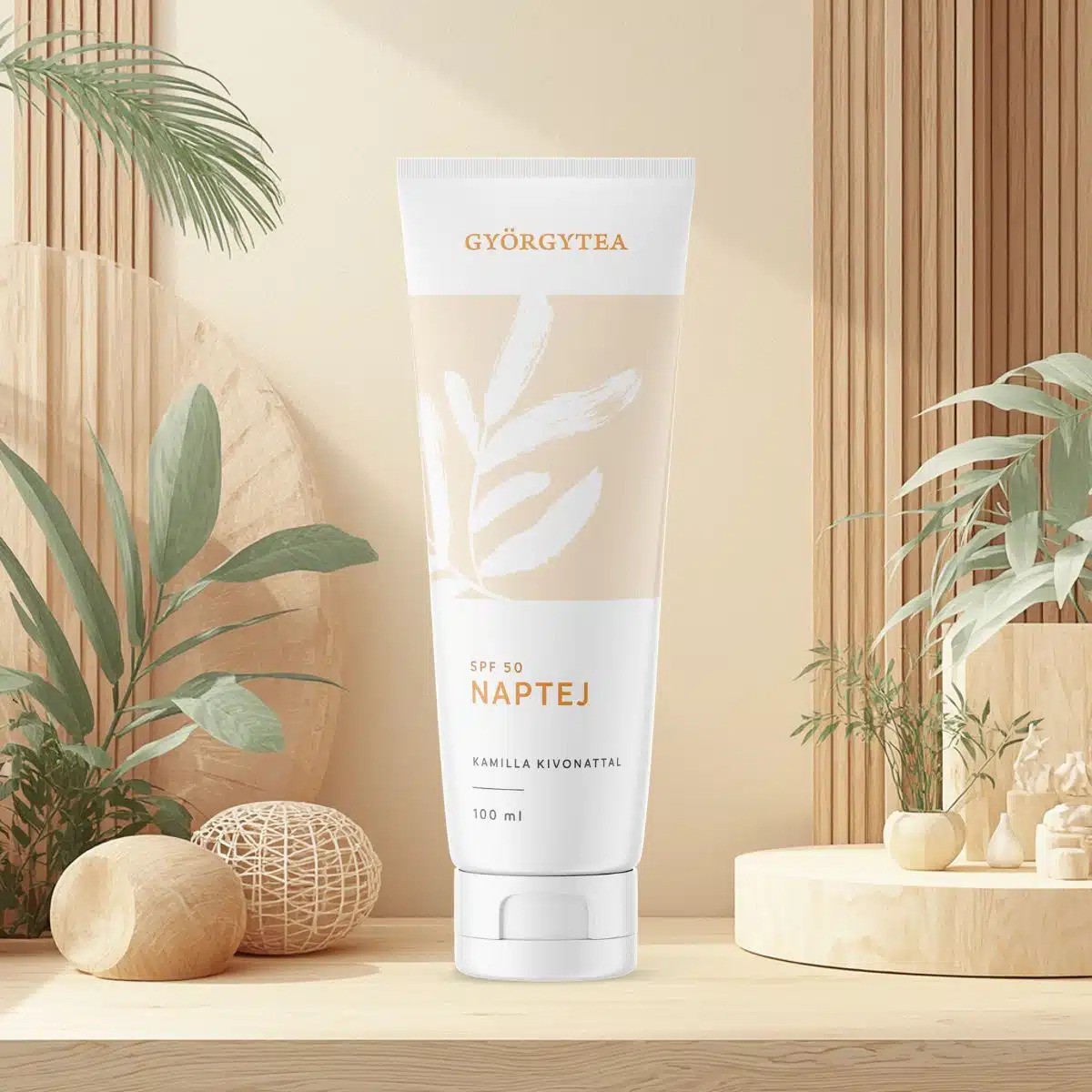 Györgytea – Loțiune de protecție solară cu extract de mușețel SPF 50