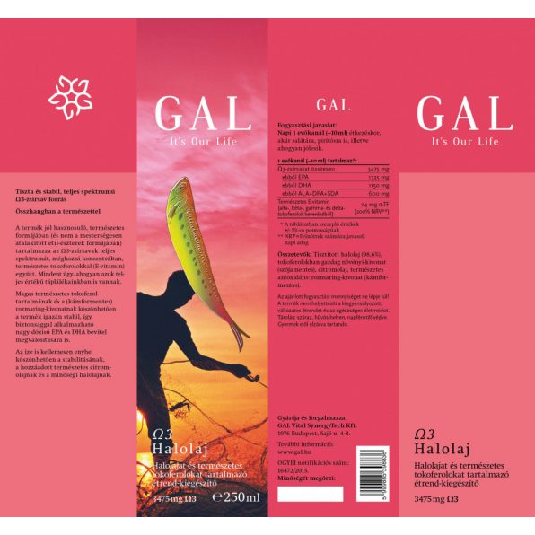 GAL Ulei de peste - 3475 mg Omega 3