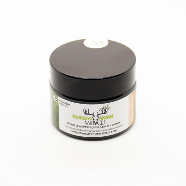 PREMIUM LINE - Freeze-dried wheatgrass juice in a VEGAN capsule - 42 days dose package