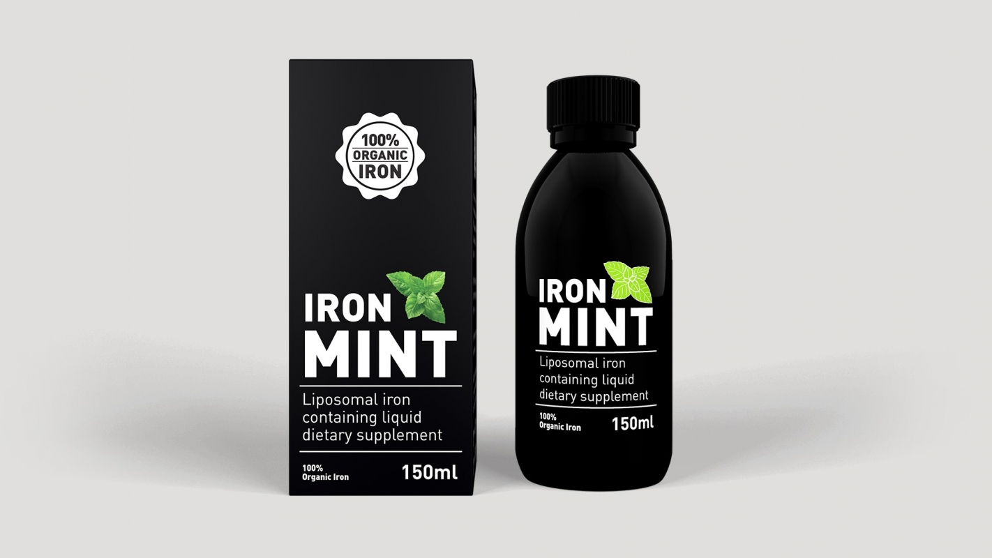 IRONMINT (Mentă cu fier) Supiment alimentar Lipozomal (150 ML)