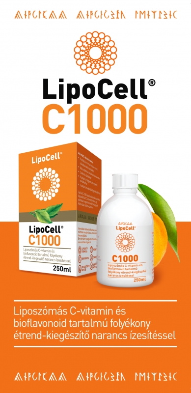 LipoCell C1000 vitamina C cu Lipozomi - Aroma de Orange 250 ml