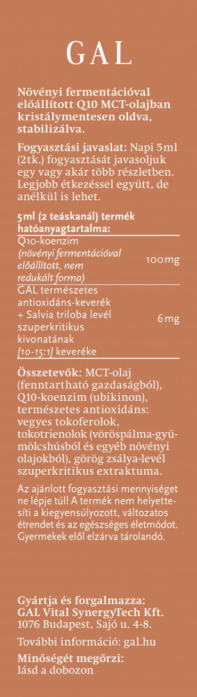 GAL Q10 + ulei de MCT 250 ml