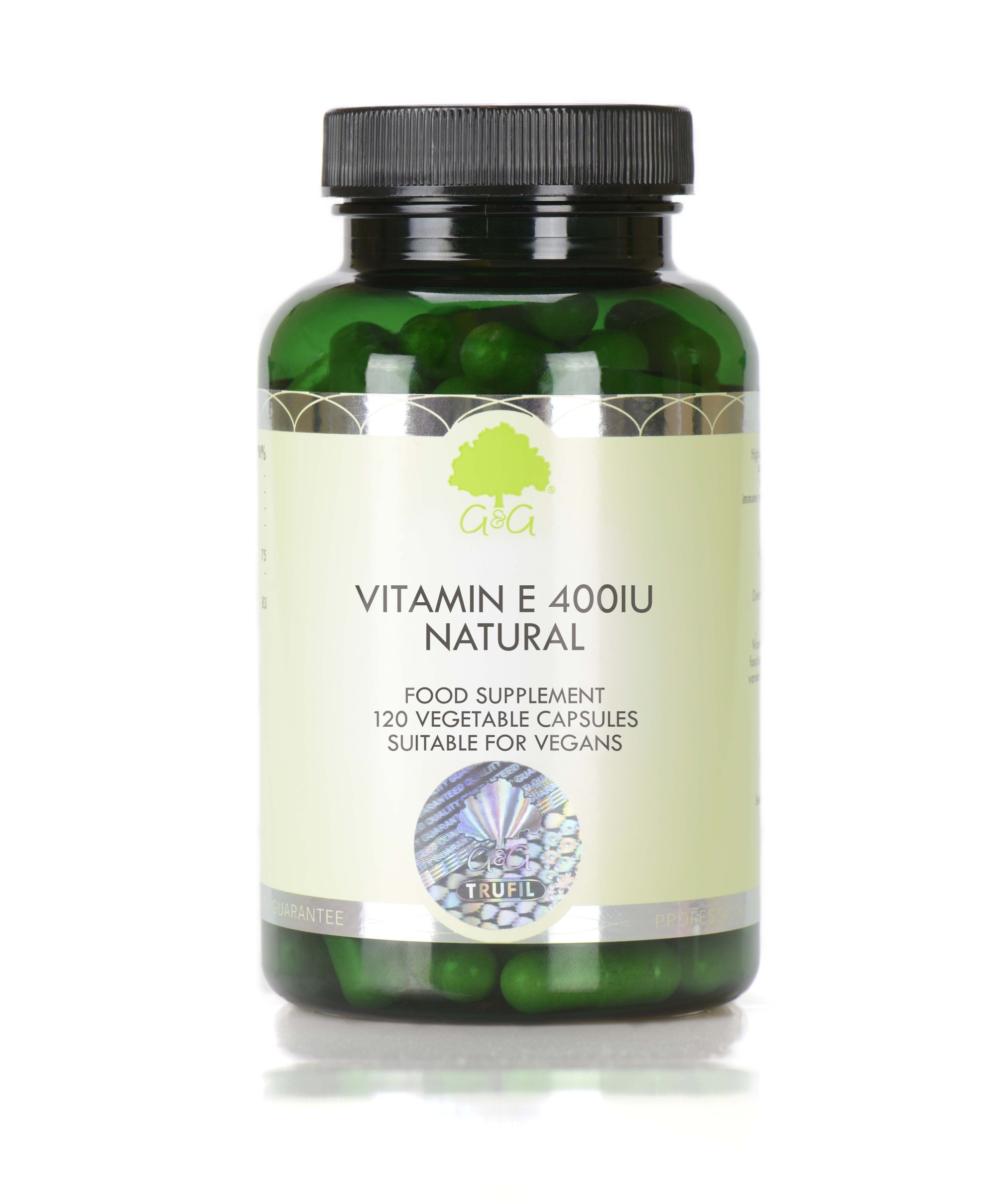 Vitamina E naturală 400UI - 120 capsule.