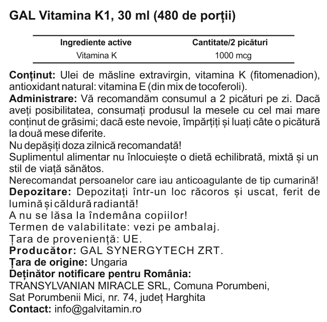 GAL vitamina K1